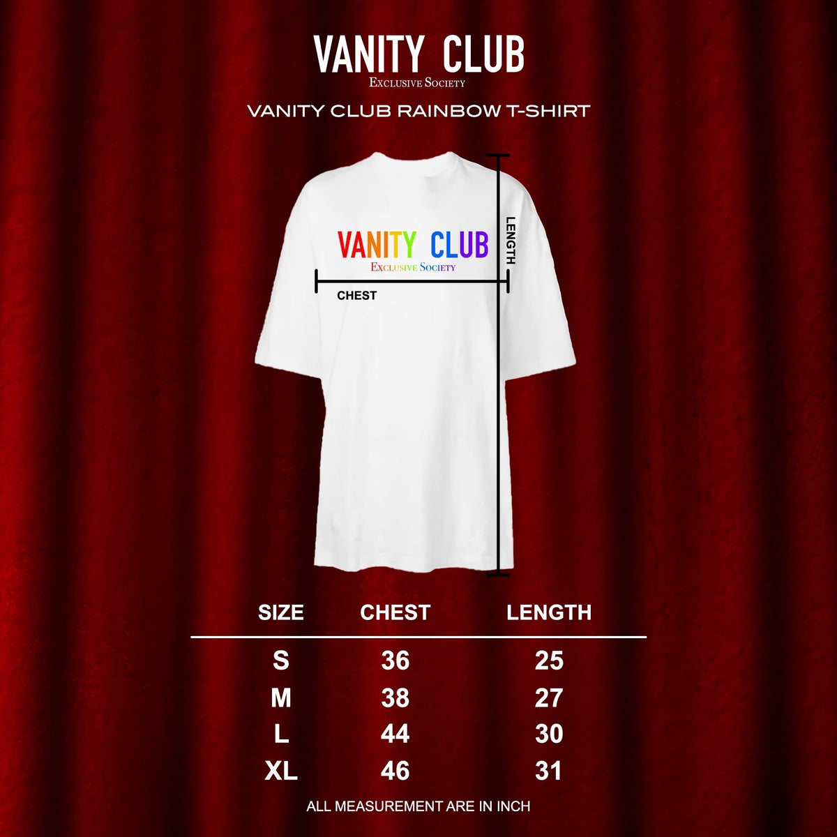 Vanity Club Rainbow T-Shirt